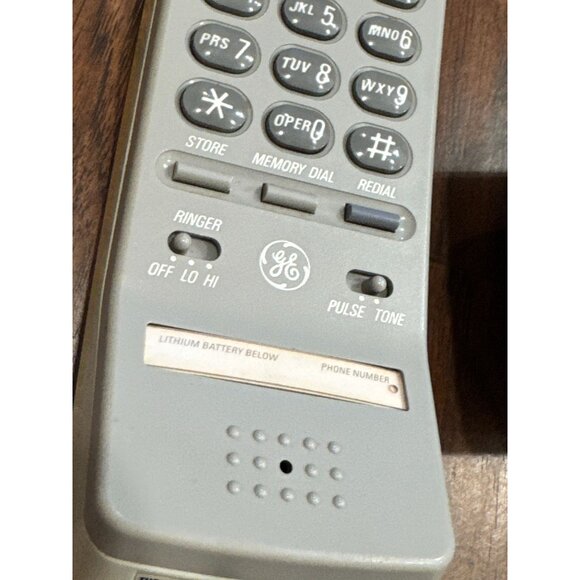 VTG GE Landline Push-Button Corded Telephone Beige Model 29210B UNTESTED MCM - Picture 2 of 7